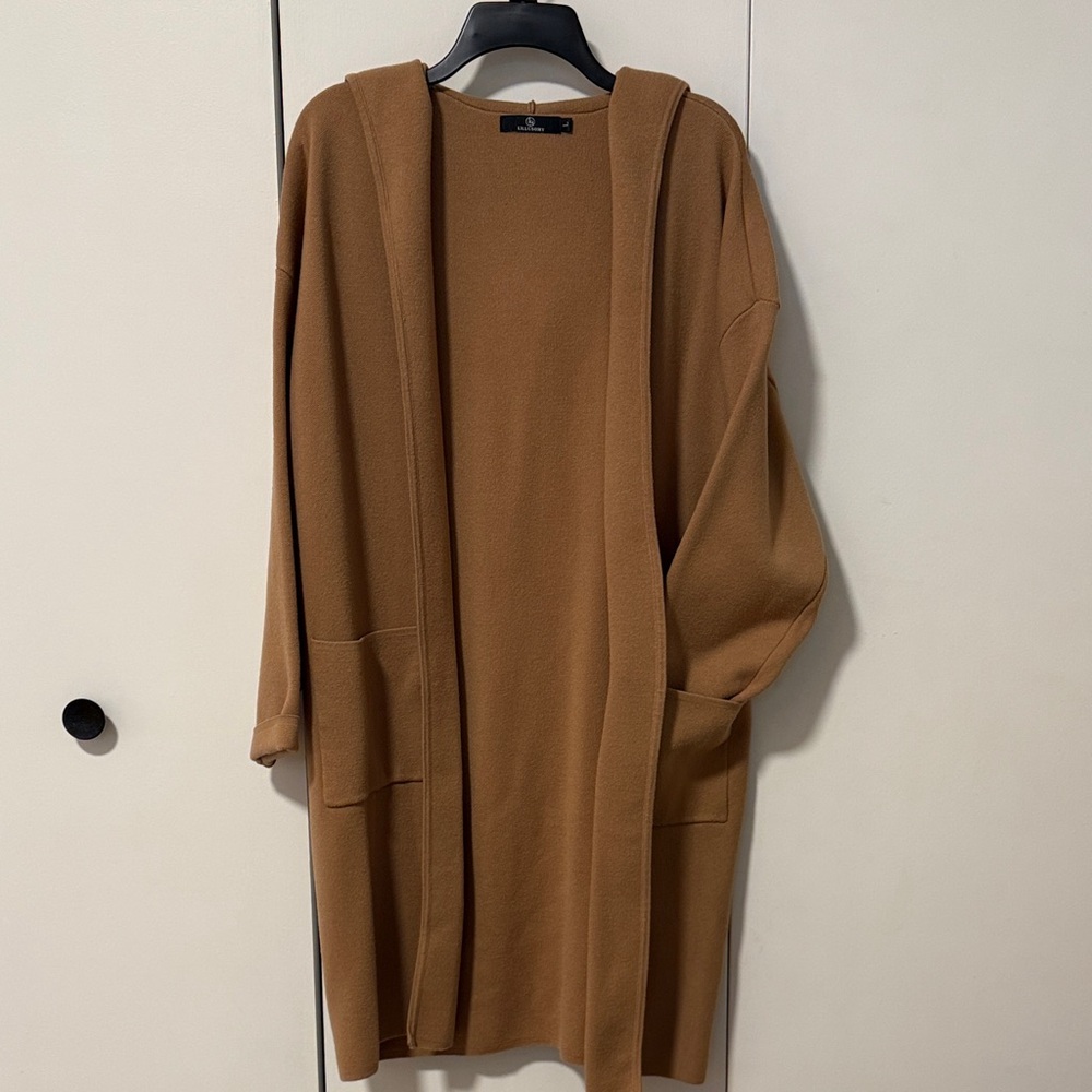 Camel Hooded Women's Blazer